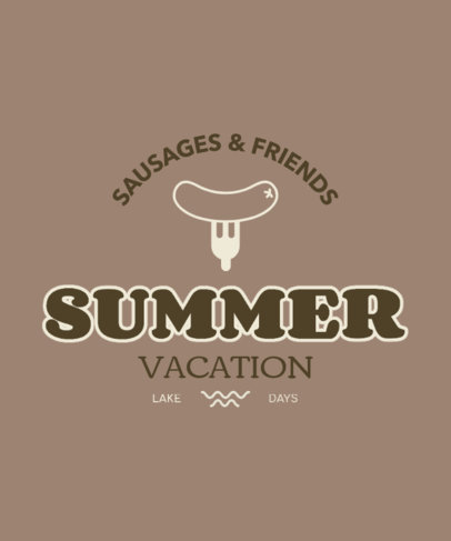 T-Shirt Design Maker With a Summer Vacation Theme 