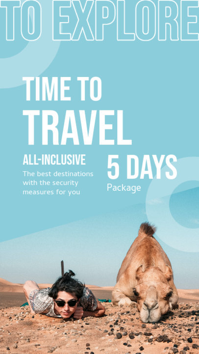 Travel-Themed Instagram Story Design Creator With a Special Offer