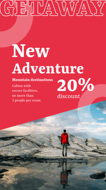 Instagram Story Design Generator With a Travel Theme and a Special Offer
