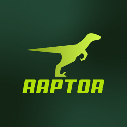 Fitness Store Logo Template Featuring a Velociraptor Graphic 