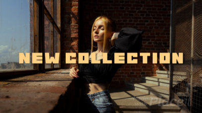 Simple Intro Video Maker for a Trendy Clothing Collection