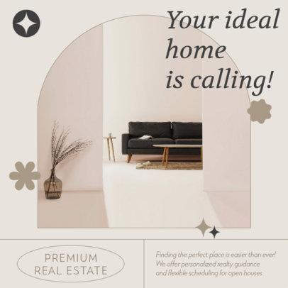 Instagram Post Generator for a Real Estate Company Featuring a Minimalistic Aesthetic 