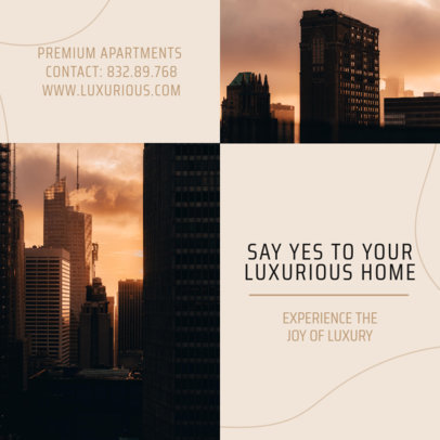 Modern Instagram Post Design Template With a Real Estate Theme