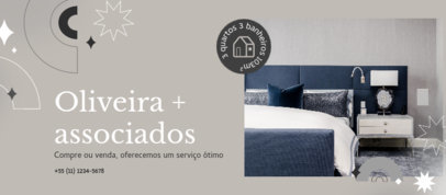 Real Estate-Themed Facebook Cover Maker With a Simple Layout 