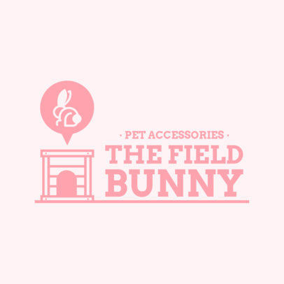 Simple Logo Maker for a Pet Store With a Bunny Clipart