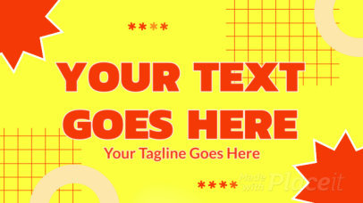 Slideshow Video Maker Featuring Animated Star Graphics with Bold Text 3320-el1