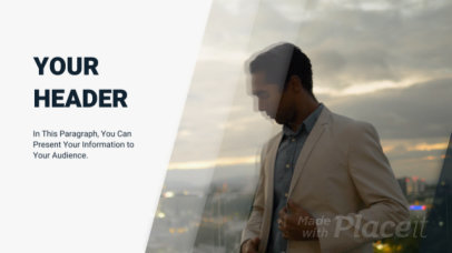 Slideshow Video Creator with a Corporate Style