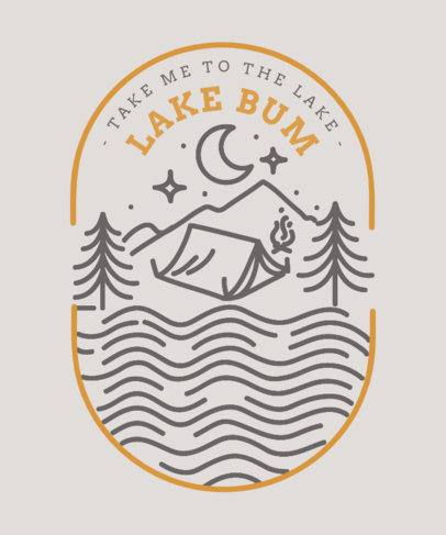 Minimal T-Shirt Design Maker Featuring a Travel Quote