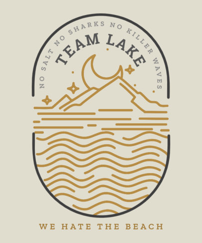 Travel T-Shirt Design Maker Featuring a Quote and a Minimal Style