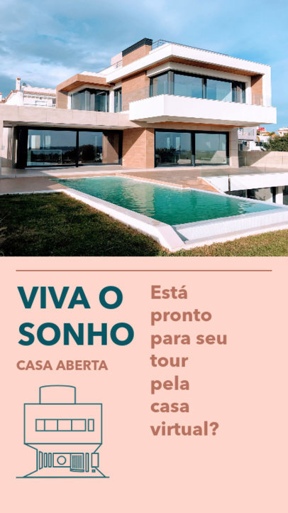 Real Estate-Themed Instagram Story Maker for an Ad 3905e