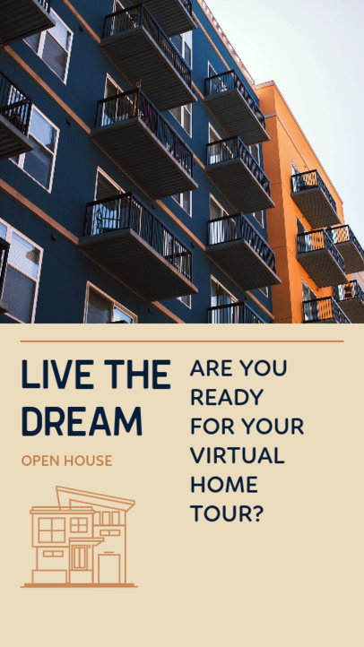 Real Estate-Themed Instagram Story Template to Announce a Virtual Home Tour Real Estate-Themed Instagram Story Template to Announce a Virtual Home Tour 3905i
