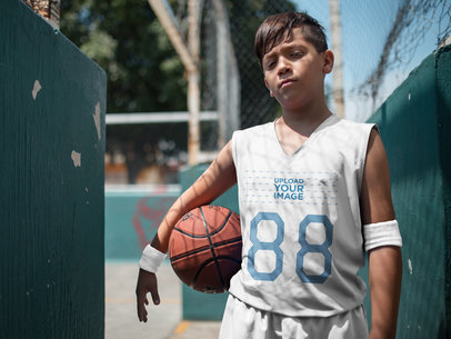 Basketball Jersey Maker - Rude Boy About to Enter to the Court