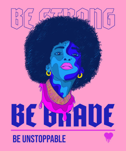 Hip Hop-Themed T-Shirt Design Maker With an Illustrated Portrait