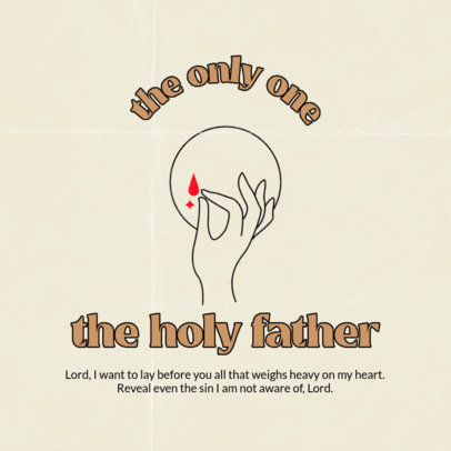 Instagram Post Template Featuring Christian Verses