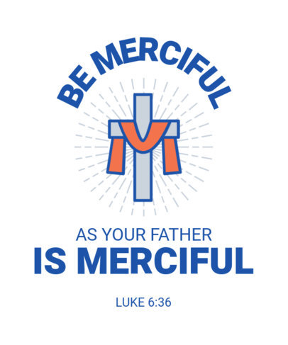 T-Shirt Design Template Featuring Christian Bible Verses