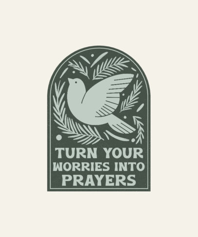 T-Shirt Design Maker Featuring Christian Quotes with Graphics