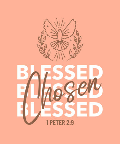 Minimal T-Shirt Design Maker Featuring Christian Quotes