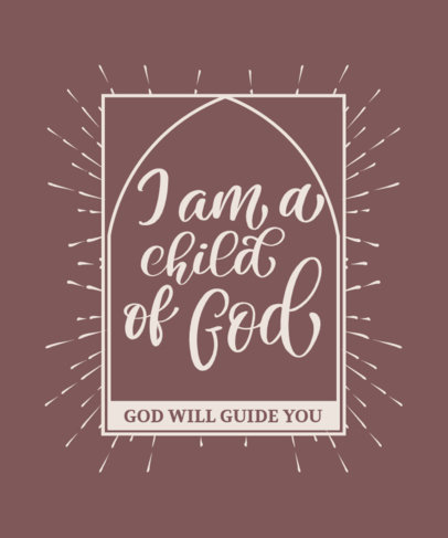 Quote T-Shirt Design Creator for Religious People