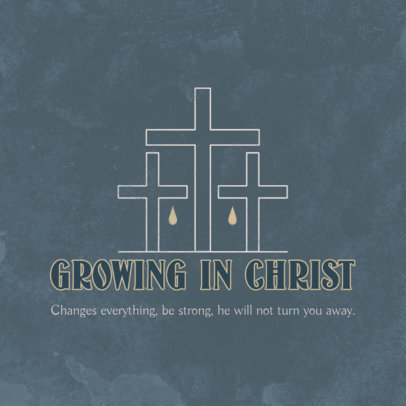 Instagram Post Generator Featuring a Christian Quote 