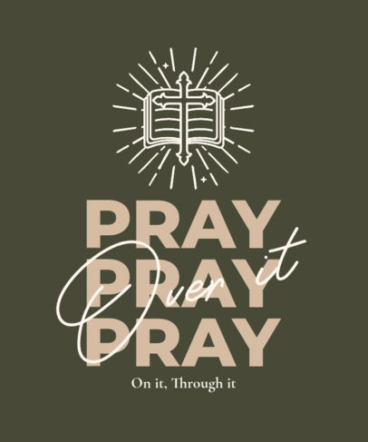 T-Shirt Design Generator Featuring a Christian Quote
