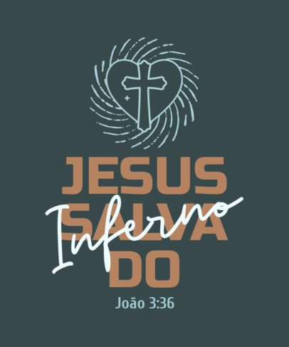 Quote T-Shirt Design Creator Featuring a Religious Theme