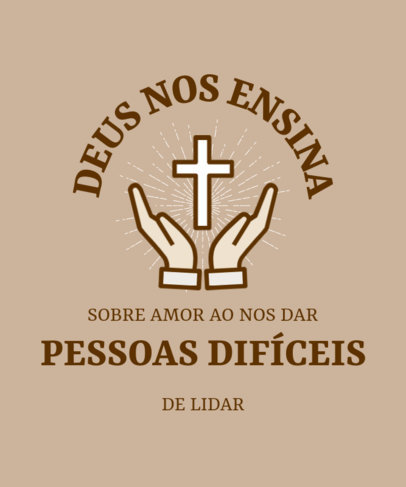 T-Shirt Design Maker with a Christianity Verse