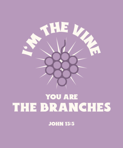 T-Shirt Design Creator Featuring a Customizable Bible Verse