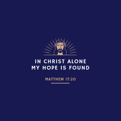 Instagram Post Creator Featuring a Verse from Apostle Matthew