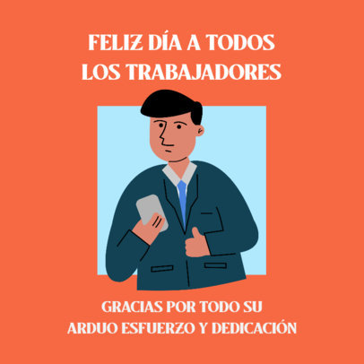 Illustrated Instagram Post Generator for a Happy Labor Day