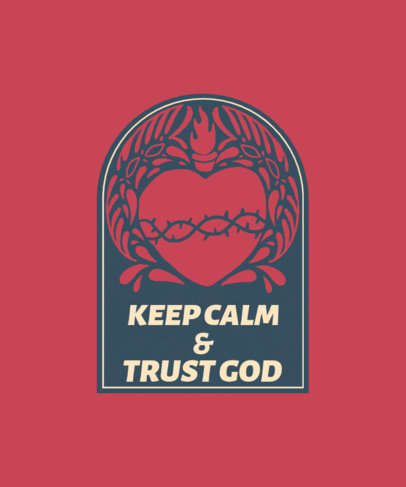 Modern T-Shirt Design Maker with a Christian Quote