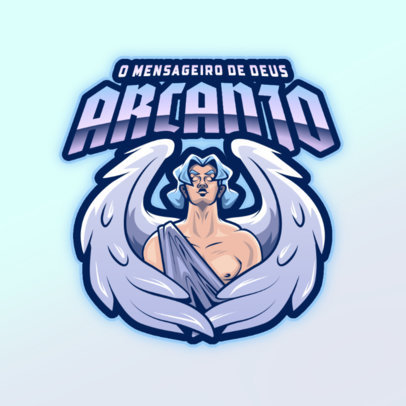 Gaming Logo Maker with a Powerful Archangel Graphic