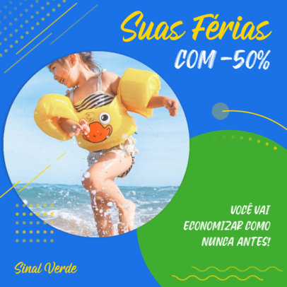 Instagram Post Design Template to Promote Semana do Brasil Special Offers