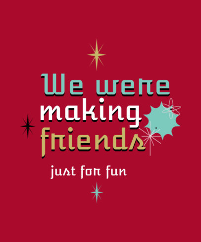 T-Shirt Design Generator Featuring a Retro Aesthetic and Quotes 