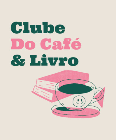 Coffee-Themed T-Shirt Design Generator for a Book Club