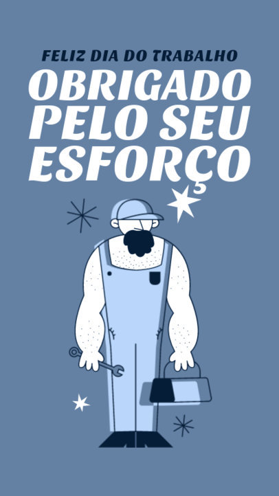 Instagram Story Maker to Celebrate Labor Day in Brazil 3919f