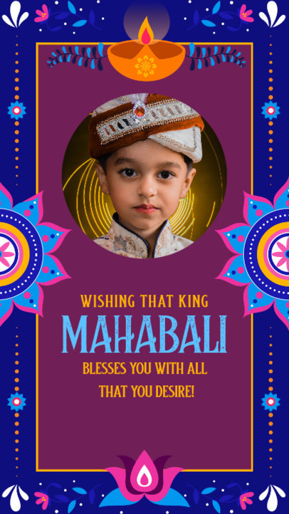 Onam Festival-Themed Instagram Story Maker Featuring Colorful Graphics 3933d