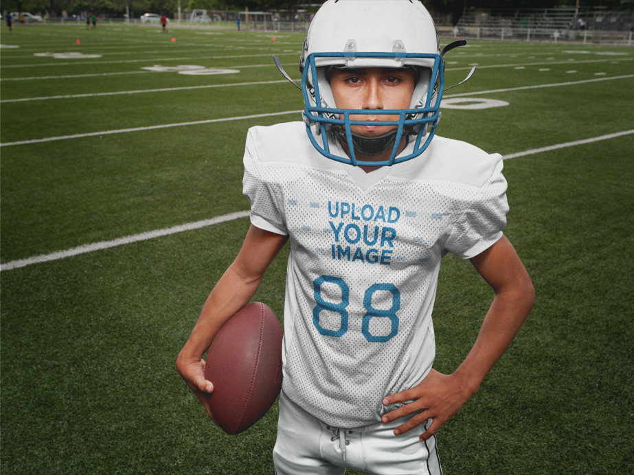 Placeit - Custom Football Jerseys - Man in the Football Game