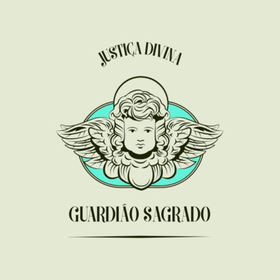 Religious Brand Logo Template with a Cherub Graphic