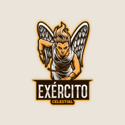 Gaming Logo Generator With a Warrior Angel Graphic