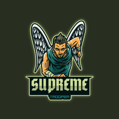 Logo Maker for Gaming Teams With an Angel Illustration