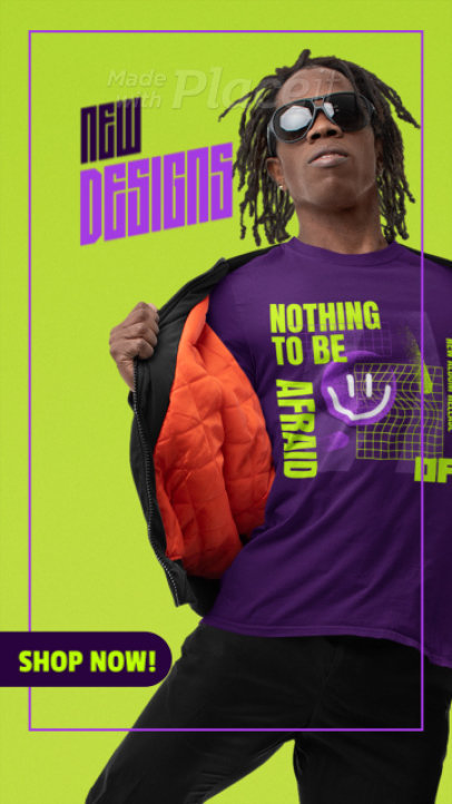 Instagram Story Video Maker To Promote New Apparel Designs