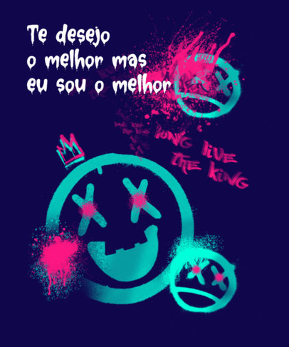 T-Shirt Design Creator With a Graffiti Style and a Quote