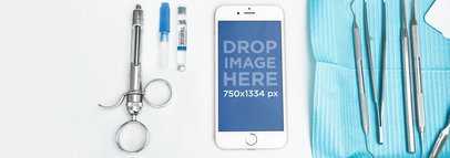 iPhone 6 At The Dentist Top Shot Wide