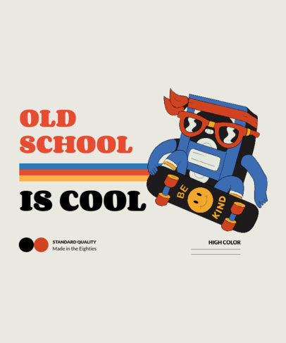 T-Shirt Design Maker Featuring Retro Nostalgia Illustrations