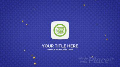 Intro Video Maker Featuring a Logo Reveal with Animated Star Graphics