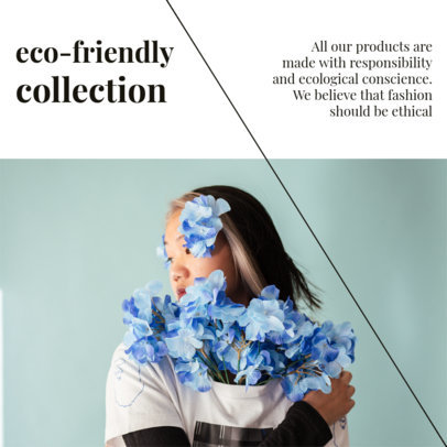 Instagram Post Design Creator for a Carousel With a Sustainable Fashion Theme