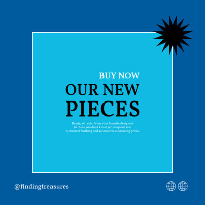 Simple Instagram Post Maker with a Quote for a Fashion Sale