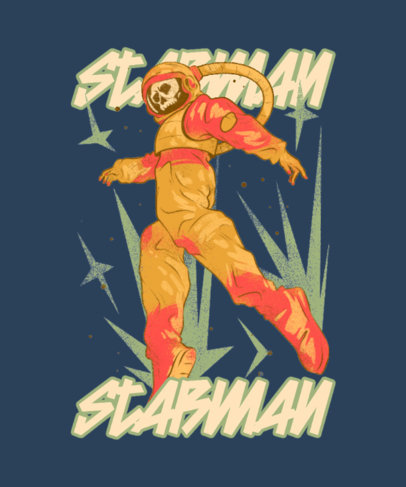 T-Shirt Design Maker Featuring Undead Astronauts