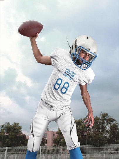 Custom Football Jerseys - Man Making a Touchdown