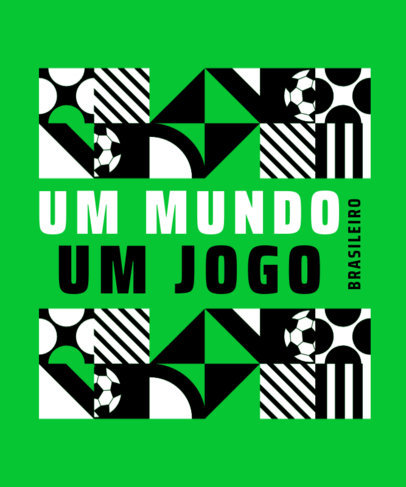 T-Shirt Design Maker Featuring a Quote and an Abstract Geometric Pattern 3953g